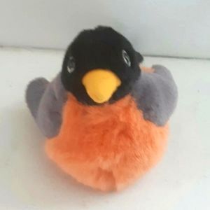 K&M International Plush Robin Bird Stuffed Toy w/tags vintage 1998